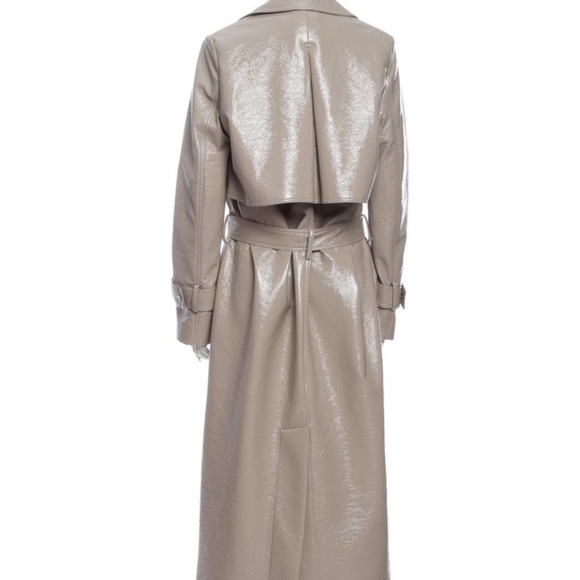 MICHAEL LO SORDO Crinkled Patent-leather Coat - Picture 10 of 10